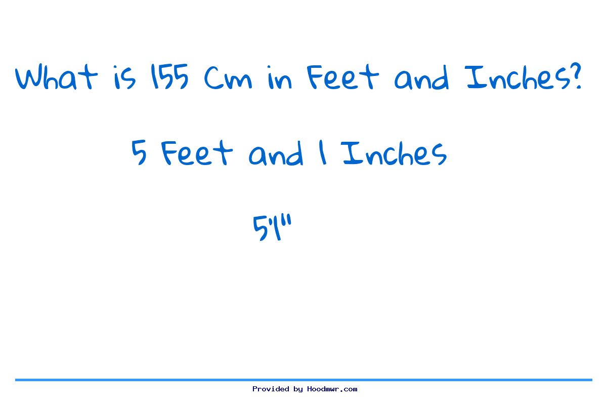 Answer for What is 155 CM in Feet and Inches?