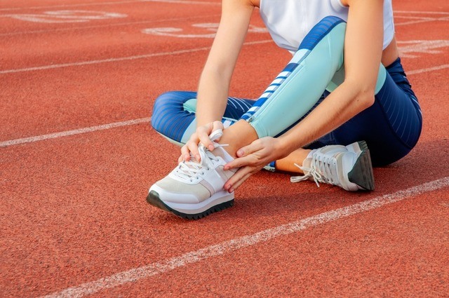 tennis shoes with ankle strap