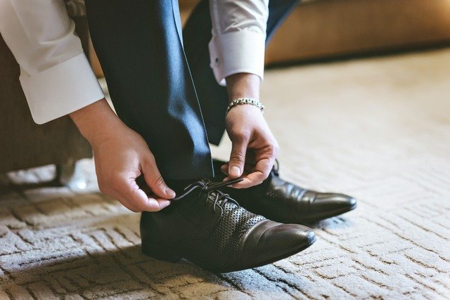 stylish black work shoes