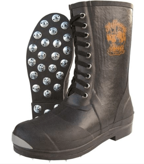 winter logging boots