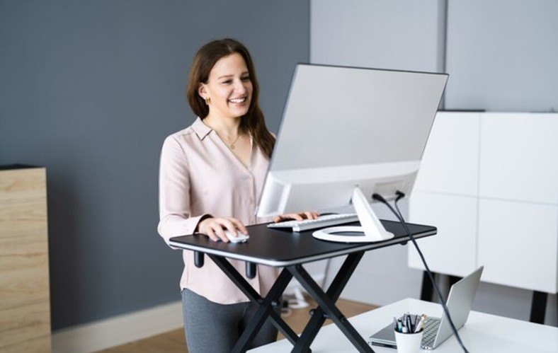 Standing with good posture