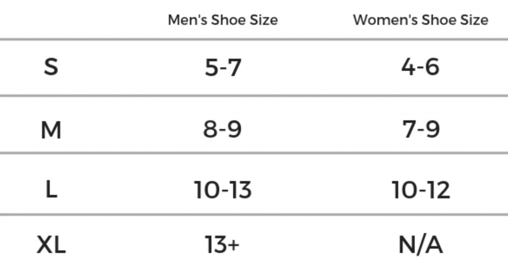 M meanning shoe size for men and women