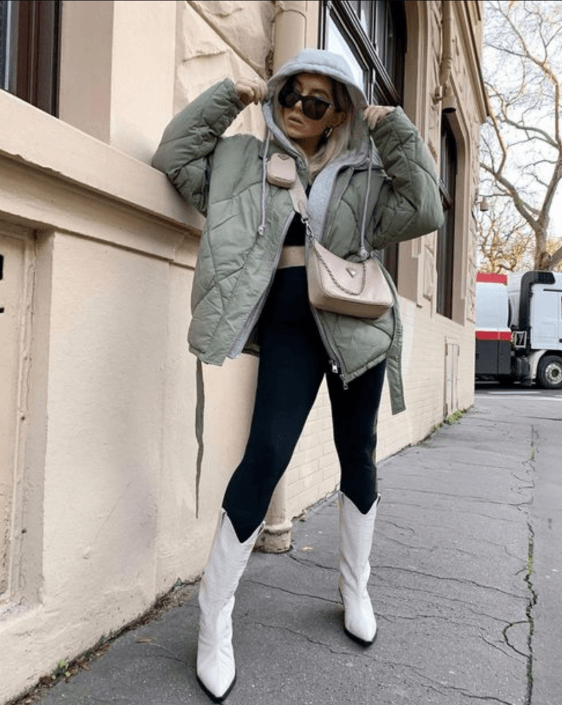 A Hoodie And Tank Top