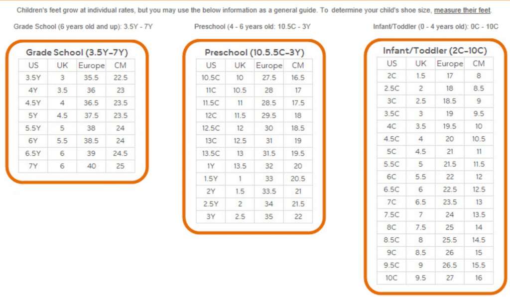 Kids Sneaker Terminology What Does Ps Mean In Shoes Size Hood Mwr