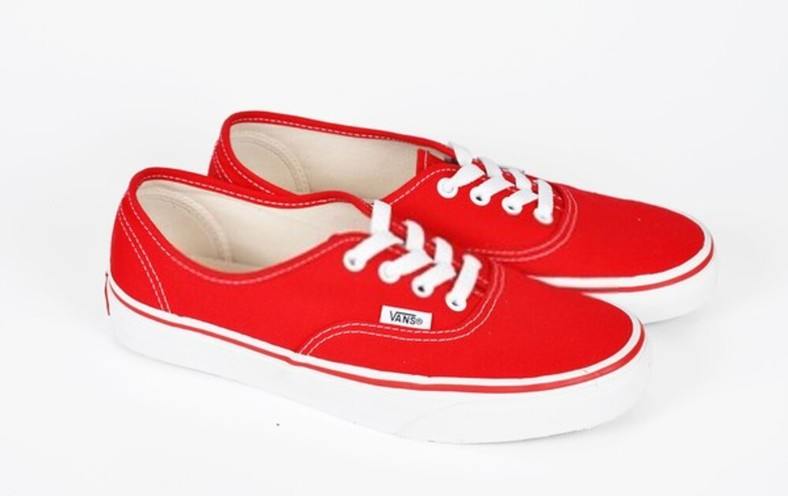 Vans Authentic red low-top sneakers