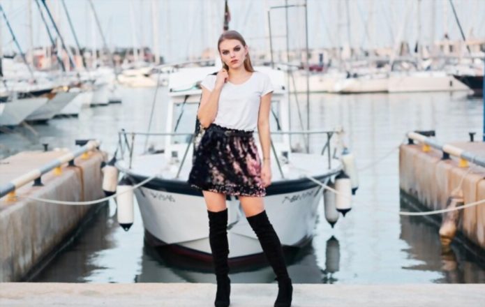 Outfit Over The Knee Boots