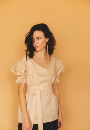 Cream Oversized Shirt