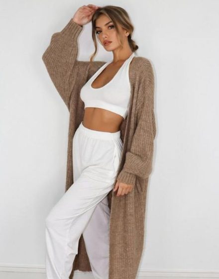 Cardigan and Sweatpants