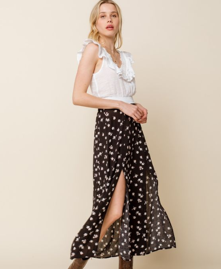 Cowboy Boots with a Maxi Skirt