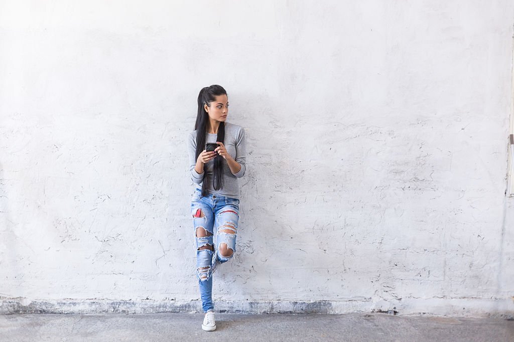 T-shirt and Ripped Jeans