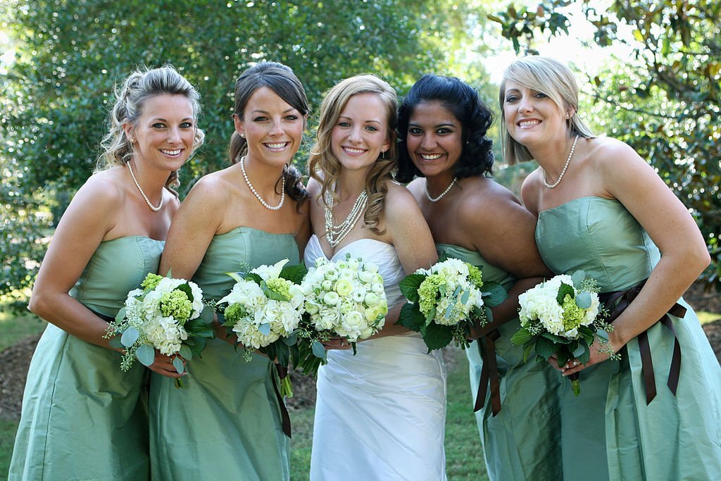 Dress for a Bridesmaids in a Western Wedding