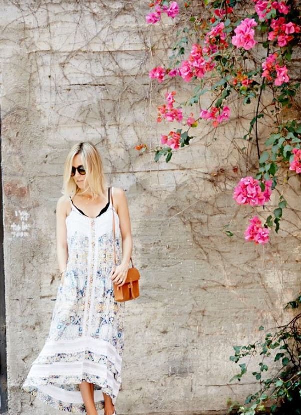 Mules with a maxi dress