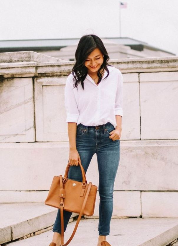 Mules with jeans
