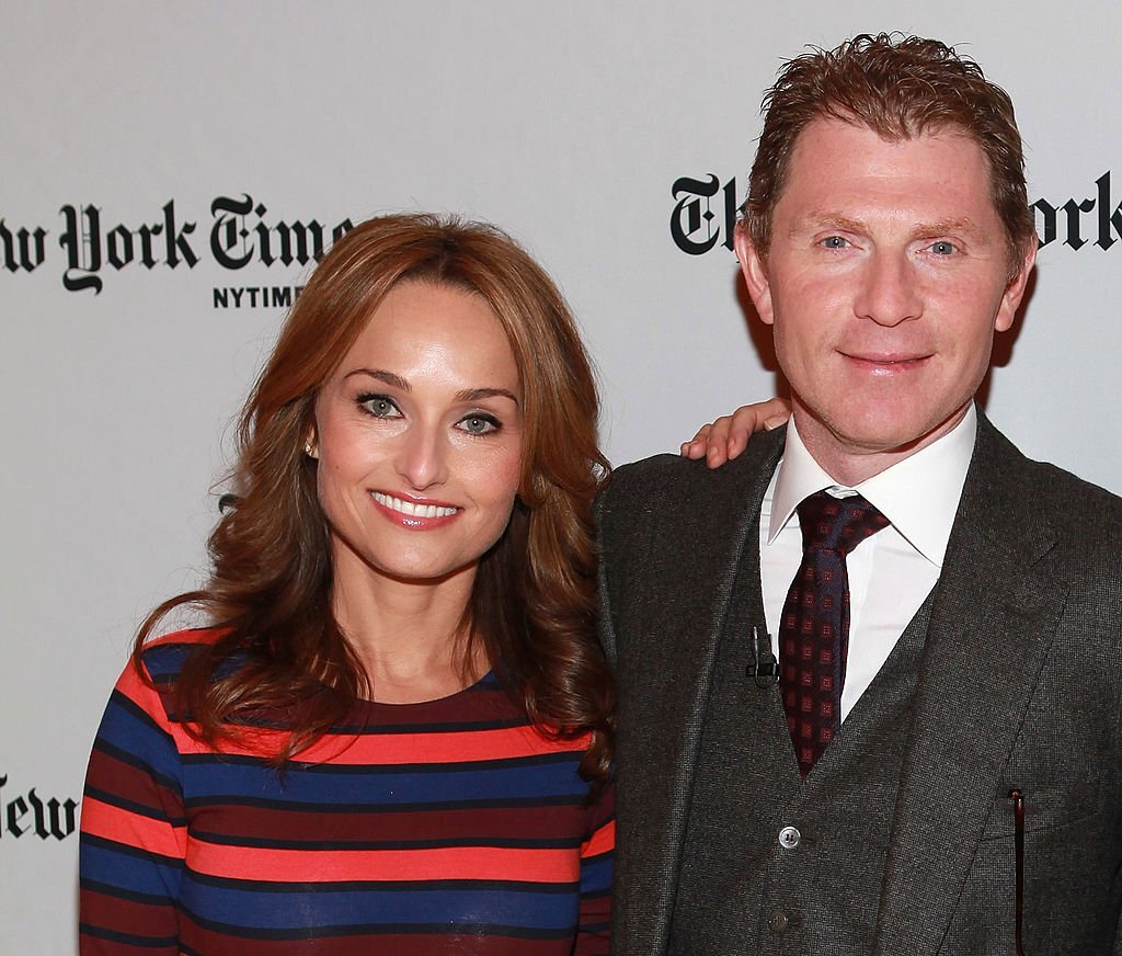 Chefs Giada de Laurentiis and Bobby Flay 