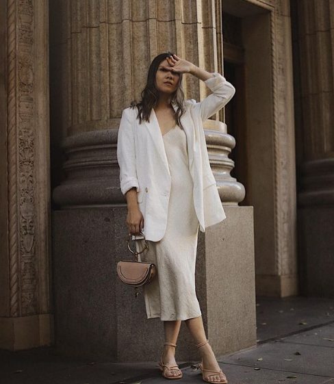 Slip Dress And Blazer