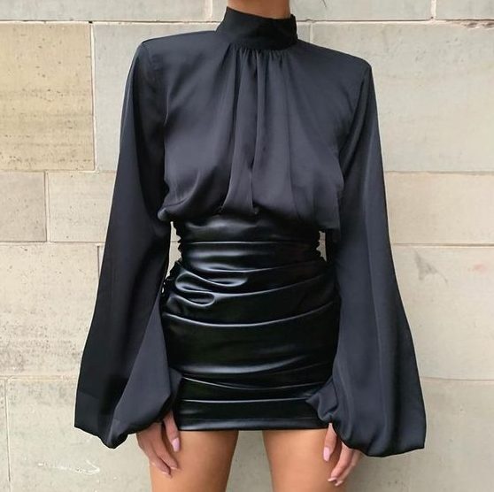 Elegant Shirt & Mini Skirt
