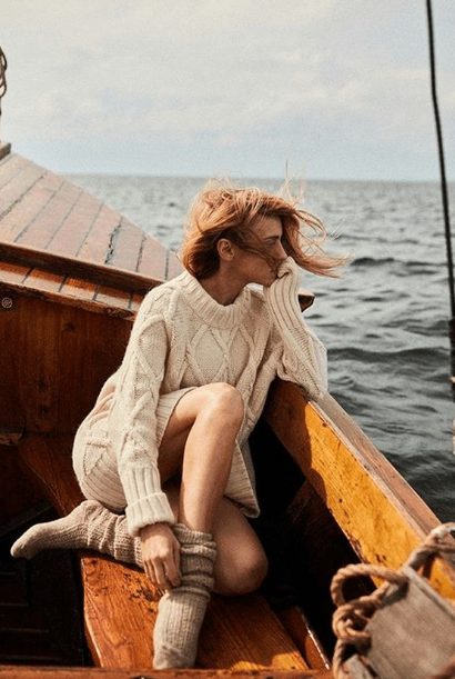 A Long Wool Dress