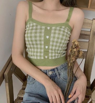 Cotton Knit And Cropped Jeans