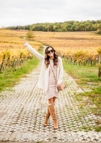 Long Dress And Cardigan