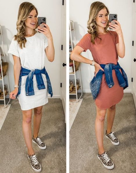 Casual Summer T-Shirt Dress Outfit