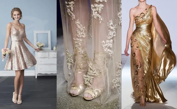 Shoes to wear with gold dress - Buy and Slay