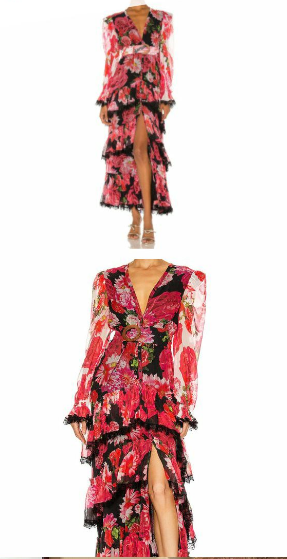 Rococo Sand Viola Gown Maxi Dress