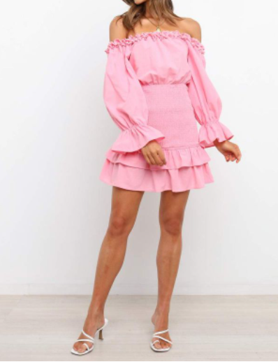 Pink Dress and Shoes