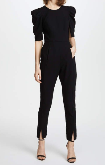 Black Jumpsuits and Ankle Strap Heels