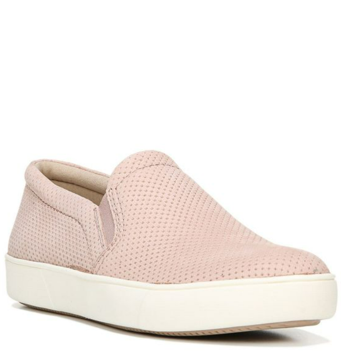 Perforated Leather Slip-On