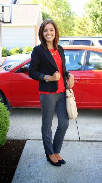 Blouse, Trousers, And Blazer