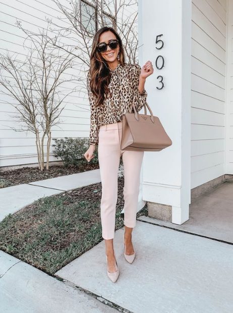 Leopard Blouse And Trouser 