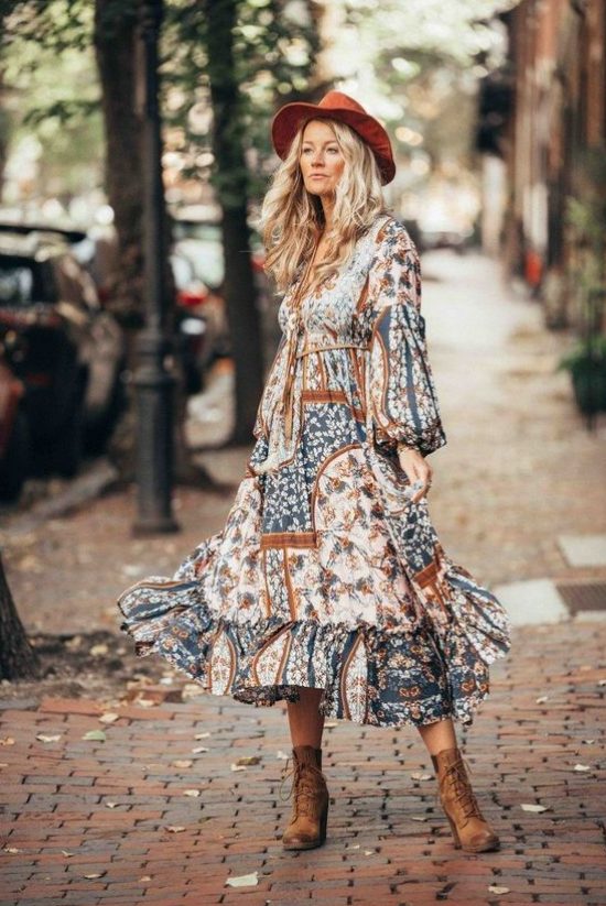 Boho Dresses And Suede Boots