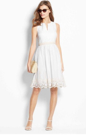 White Floral Dress