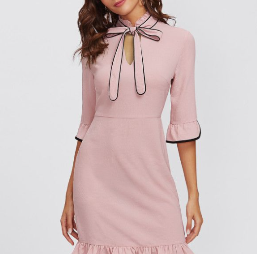 Bow Tie Neck Dresses