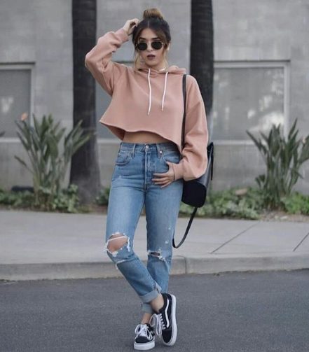 Hoodies, Ripped Jeans, And Sneakers