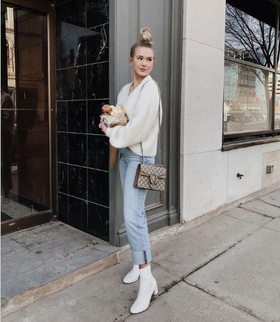 Sweaters, Straight Jeans And Boots Or Sneakers