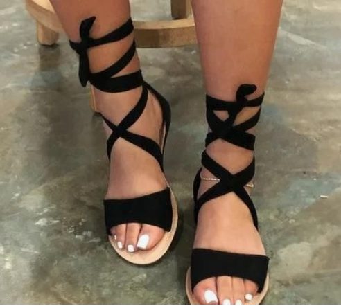 Lace-Up Sandals