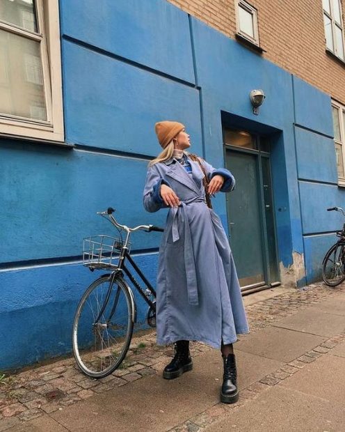 Dress Shirt With Platform Ankle Boots