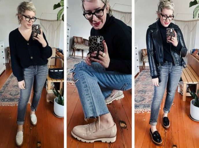 Jeans With Platform Loafers
