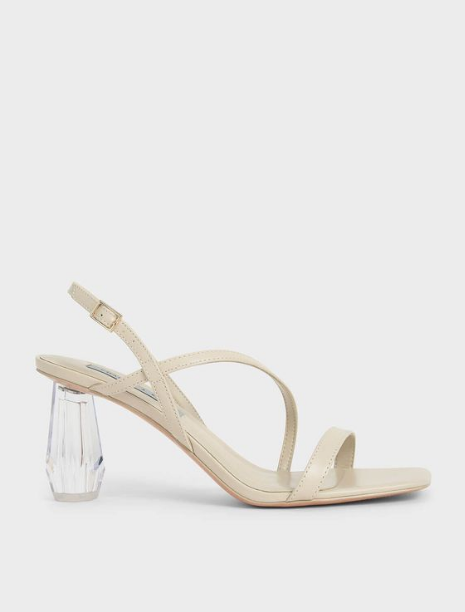 Sculptural Heel Sandal