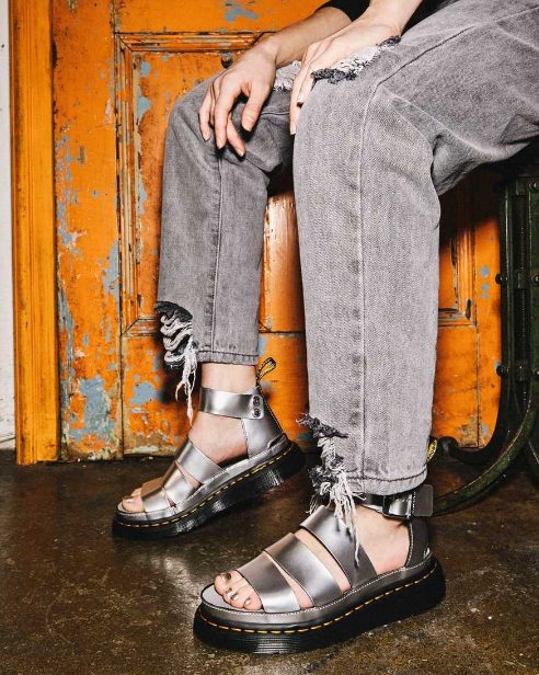 Metallic Sandals