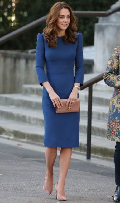 Blue Pencil Dress