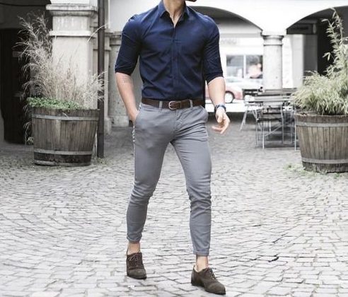 BlueonBlue Grid Mens Gemini Woven Shirt Previous Generation Sale