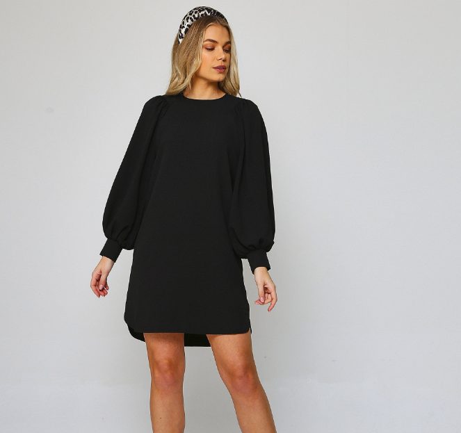 Ganni Heavy Crepe Mini Dress