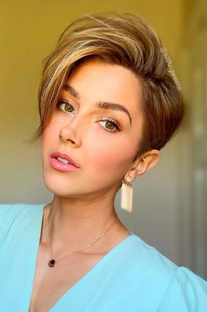 Side Swept Pixie Cut