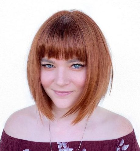 Straight A-Line Bob with Bangs