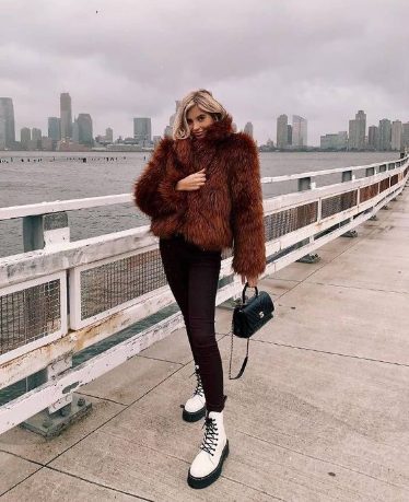 Faux Fur Coats And Leggings