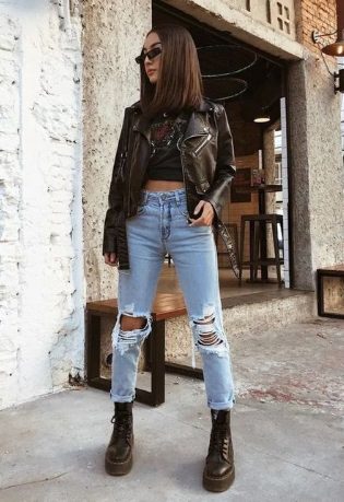 Leather Jackets and Ripped Jeans