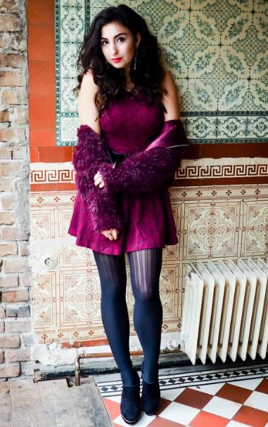 Black Lace Thick Heel