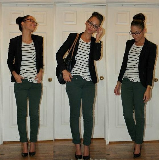 Black White Striped Shirt